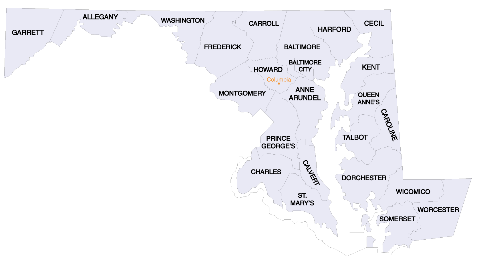 maryland map